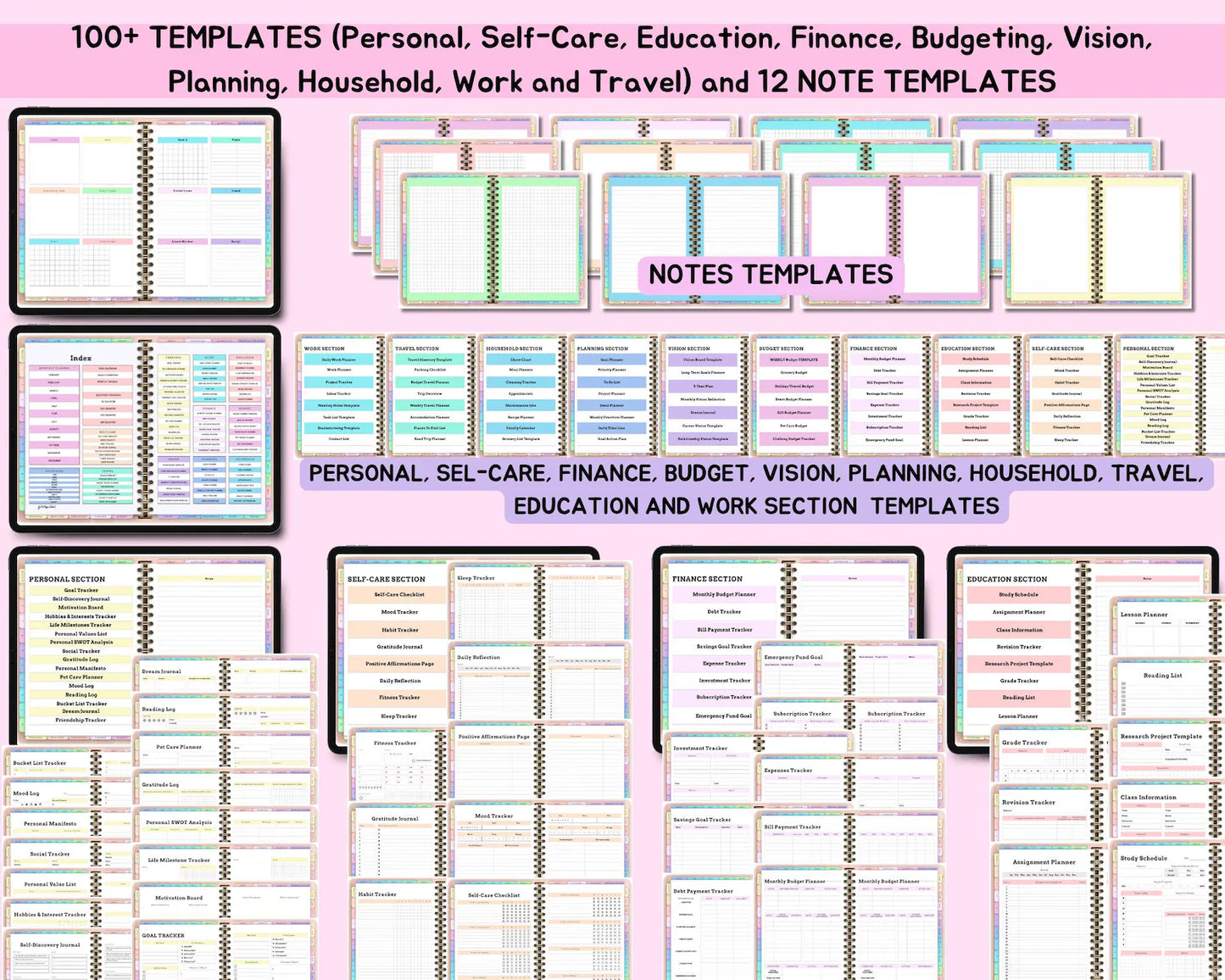 Smart all-in-one digital planner for 2026, 2027, and 2028.