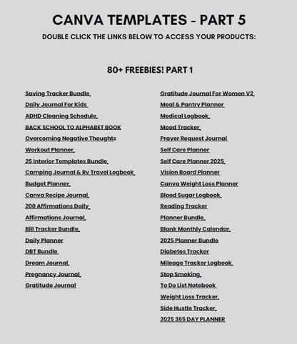 planner templates for 2026