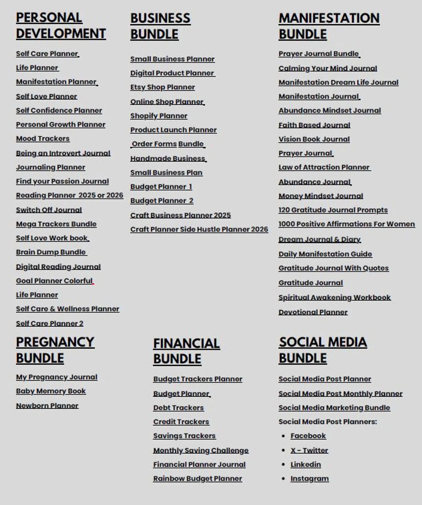 planner templates for 2026