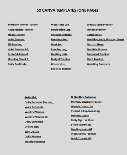 planner templates for 2026